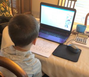 Zoom conference at home